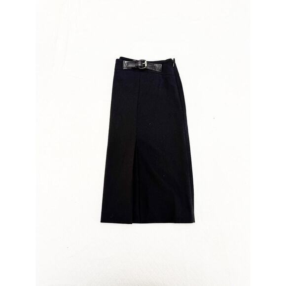 Michael Kors Black Pencil Skirt Belted Waist Accent Size 8 - Picture 7 of 8